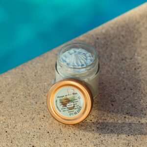 masque pois bleu (clitoria) - Love Coco Earth