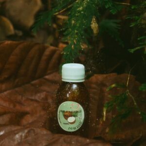 Huile de coco paillettée